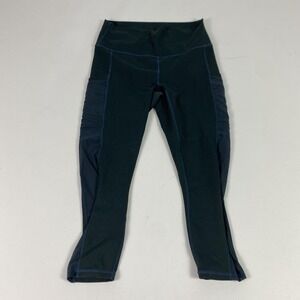 Fabletics Powerhold Leggings Womens Small Black Navy High Rise Pocket